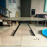 Table Pliante Extérieure Portable, Ronde en Plastique Blanc de 6 Pieds, pour Événements et Fêtes