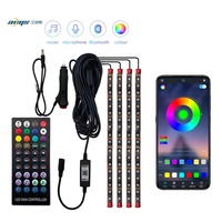 Prix usine couleur PVC intérieur de voiture Led bande App contrôle RGB bande lumineuse IP65 12v musique synchronisation télécommande atmosphère