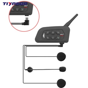 TIYPEOR <span class=keywords><strong>EJEAS</strong></span> <span class=keywords><strong>V4</strong></span> Plus 4 Way 1500m inalámbrico Bluetooth casco intercomunicador impermeable motocicleta intercomunicador - Product Image 3