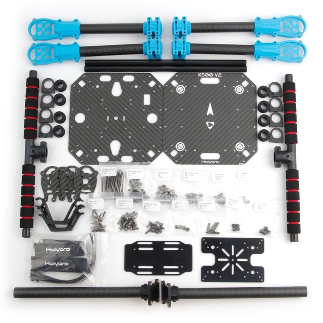 New Holybro X500 V2-PX4 Development Kit X500 V2 ARF Pixhawk 6C Flight Controller M8N GPS SiK Telemetry Radio RC Drone Quadcopter