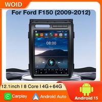 STWEI Reproductor Multimedia con GPS para Auto, Estilo Tesla, Android 15 de 12.1 Pulgadas para Ford F150 Raptor 2009-2012, Radio, Unidad Principal