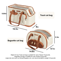 Sac à dos de transport pliable pour chien et chat, grande capacité, respirant, léger, élégant, moderne, en PU avec fermeture éclair, idéal pour les voyages (vente en gros)