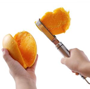 Utensilios de Cocina, Cortador de Mango, Pelador, Descorazonador, Cortador de Acero Inoxidable, Cortador Multifuncional de Frutas, Herramienta para Pelar - Product Image 1