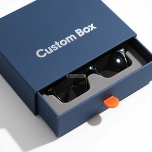 Custom Logo Luxury Hard Drawer Sunglasses Packaging <b>Box</b> Display Case Gift <b>Box</b> for Eyewear - Product Image 3