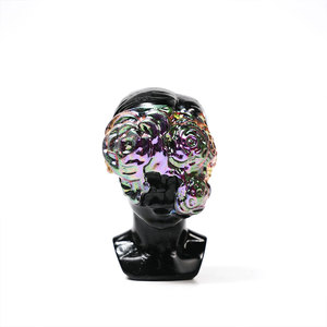 Kerajinan Tangan Ukiran Tengkorak Obsidian Kustom Pabrik, Tengkorak Kristal Batu Alam Penyembuh untuk Dijual - Product Image 1