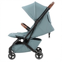 Poussette bébé pliable à une main Abon BS6020, best-seller, légère, en alliage d'aluminium, système de voyage en tissu