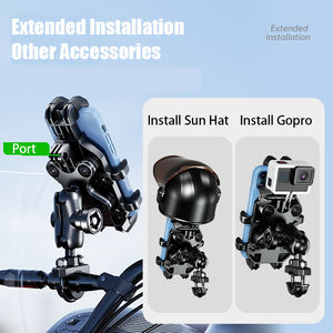 Kewig-Soporte impermeable para <span class=keywords><strong>teléfono</strong></span> móvil <span class=keywords><strong>de</strong></span> alta calidad, bloqueo <span class=keywords><strong>de</strong></span> amortiguador antirrobo para accesorios <span class=keywords><strong>de</strong></span> motocicletas - Product Image 3