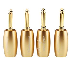 Factory Price Accuphase 24k Gold Plated Banana Plug For Hifi Audio Speaker Cable