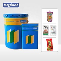 Colle polyuréthane flexible Megabond haute résistance à la chaleur 135, à base de solvant, adhésif pour emballage alimentaire pour film plastique AL/MET