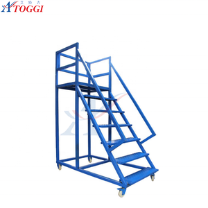 <span class=keywords><strong>Échelle</strong></span> à <span class=keywords><strong>plateforme</strong></span> à 6 marches <span class=keywords><strong>pour</strong></span> entrepôt, supermarché, <span class=keywords><strong>échelle</strong></span> à marches en acier pliable - Product Image 4
