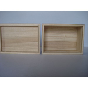 <b>Vintage</b> Style Charred Wooden Gift <b>Box</b> Rectangle With Lid Customizable Size For Gift Packaging - Product Image 3