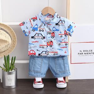 Ropa Infantil al por Mayor de Alta Calidad, Conjuntos de Ropa para Niños, Camisetas con Diseño de Autos y Jeans para Niños - Product Image 3