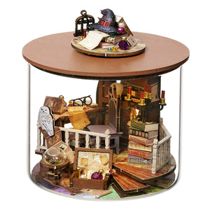 Kit de modèle 3D Dream in a Bottle - Maison miniature en bois dans un bocal en verre, décoration unique pour <span class=keywords><strong>la</strong></span> maison et le bureau, cadeau de bricolage haut de gamme pour adultes - Product Image 1