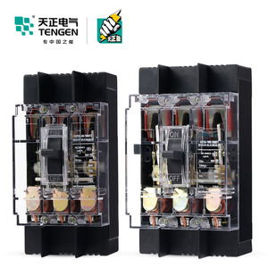 Disjoncteur à boîtier moulé Tengen Dz15 63A 100A 3P 380V, thermique et magnétique, en plastique - Product Image 2