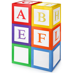 3D Bảng chữ cái khối cho bé tắm ABC Vườn Ươm trang trí nội thất và tốt nghiệp centerpieces khối chữ trang trí - Product Image 2