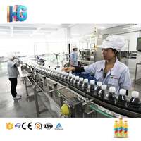 Machines de remplissage de jus OEM ODM, ligne de production automatique de jus d'orange frais en bouteilles en verre de petite taille pour usine de boissons