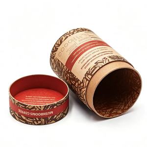 Waterproof Kraft Coffee Packaging Paper Can Custom Design Round Tube for Coffee Bean Fresh‑Keeping Storage - Product Image 2