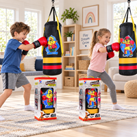 Ensemble de boxe junior avec sac de frappe pour les jeux sportifs récréatifs, les jeux d'introduction et les activités de pratique pour débutants