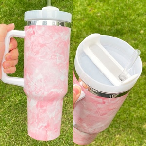 ขวดน้ำสแตนเลสผนังสองชั้น40oz ถ้วยใส่สีย้อมแก้วมัคแก้วมักฉนวนสูญญากาศแก้วกาแฟสำหรับเดินทางพร้อมที่จับ - Product Image 4