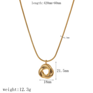 Conjunto de collar y aretes geométricos de acero inoxidable, diseño de anillo triangular, unisex, para uso diario, joyería fina - Product Image 5