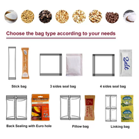 Machines d'emballage multifonctionnelles automatiques pour granulés, noix, haricots et aliments, avec pesage multi-têtes, pour sachets stand-up et doypack préformés
