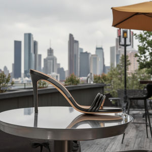 Nuevas sandalias de verano para mujer, mulas transparentes de tacón alto de PVC con punta abierta y mostrador trasero, sexis y cómodas con plantilla de PU - Product Image 6