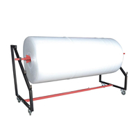 JH-Mech avec double rouleaux et séparateur de film Distributeur de film rétractable en métal de table robuste de 12 pouces