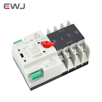 Nouvel interrupteur de transfert automatique (ATS) double alimentation AC 220V 63A 125A, inverseur double alimentation AC 220V 2P