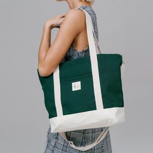 Large Canvas 2 in 1 Women Office <strong>Uni</strong> Shopping <strong>Tote</strong> Shoulder Crossbody <strong>Bag</strong> with Adjustable Straps - Product Image 2