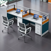 Escritorio con Cajón, Mesa de Computadora, Mesa de Oficina, Estación de Trabajo en Forma de I, Escritorio para Centro de Llamadas con Separador