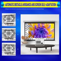 Projecteur LCD Mini Natif HY320Max 1080P 400 Lumens ANSI Mise au Point Automatique Correction Trapézoïdale Automatique BT5.4 WiFi6 Prise en Charge 8K Haut-parleurs Intégrés Pour la Maison