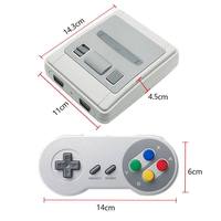 Console de jeu vidéo mini SNES rouge et blanc version européenne américaine SFC 8 bits Plug and Play AV-Out avec 620 jeux intégrés