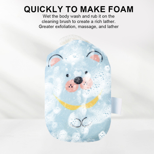 Éponge de bain exfoliante absorbante en mousse douce en forme d'animal de dessin animé pour bébés et enfants - Product Image 3