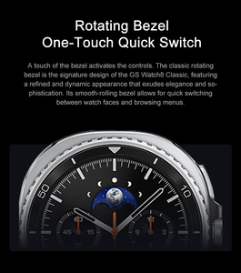 Montre connectée XCTSW Watch8 Classic - Unisexe, autonomie de 7 jours, écran AMOLED, charge sans fil, boîtier en alliage, suivi d'activité multisports - Product Image 5