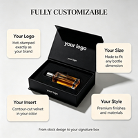 Boîtes d'emballage cosmétiques rigides pliables écologiques personnalisées de luxe avec logo, couvercle magnétique, boîte cadeau en papier noir, éponge