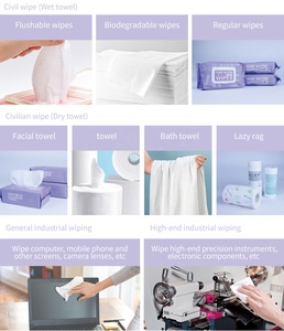 Duy Phường 35G 40G Viscose Polyester Không Dệt Spunlace Vải Cuộn 180Mm 160Mm 200Mm Phong Cách Đồng Bằng Dot <span class=keywords><strong>Cross</strong></span> Thoáng Khí - Product Image 5