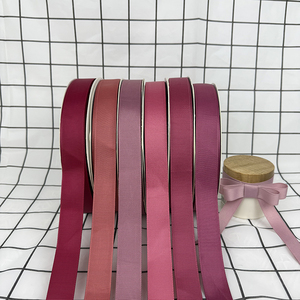 高級エコフレンドリーローズカラーグログランリボン 結婚式 バレンタインデー クリスマス 誕生日 プロポーズ 記念日 ギフトラッピング - Product Image 1