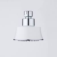 Nouveau pommeau de douche de pluie en ABS de 4 pouces avec robinet de style à dos blanc accessoire de salle de bain à haute pression