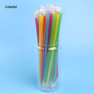 Pailles à bulles biodégradables transparentes et larges, pailles à boire extra épaisses pour thé au lait, smoothies, plusieurs longueurs - Product Image 3