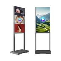 Прочный ультратонкий свободно стоящий 4K Android Digital Signage LCD дисплей с CMS для использования внутри помещений в аэропортах и станциях метро