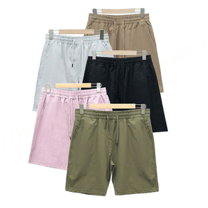 2025 été hommes athlétique sport Shorts 5 \ "Gym séchage rapide Polyester cordon taille élastique respirant Shorts pour solide - Product Image 1