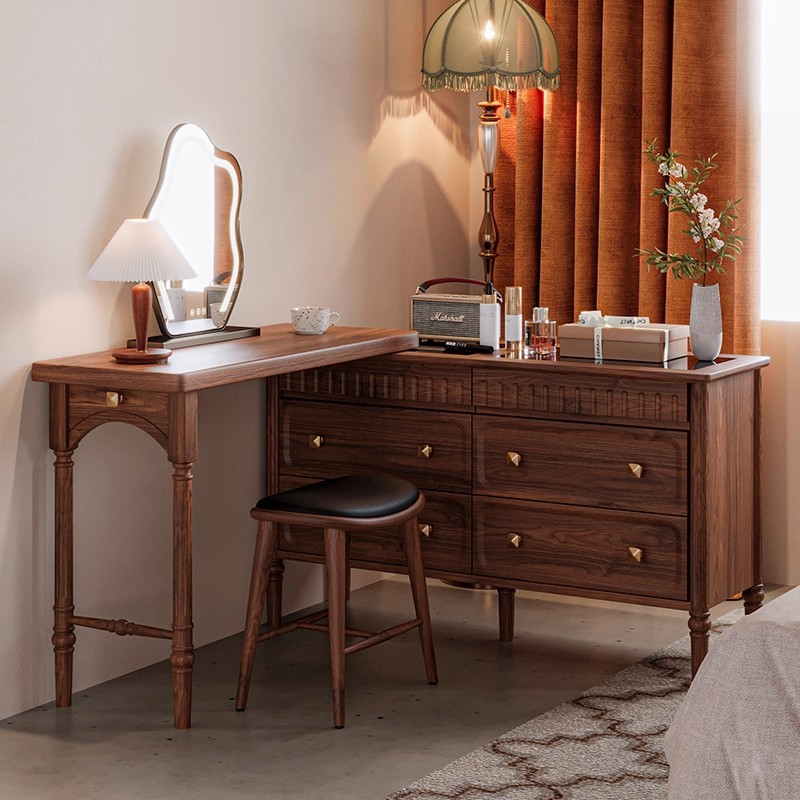 Stylish corner black dressing table for Functional and Elegant Spaces Stylish corner black dressing table for Functional and Elegant Spaces