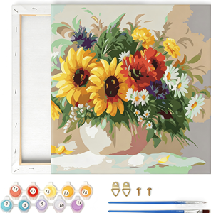 Tournesols de <span class=keywords><strong>Van</strong></span> <span class=keywords><strong>Gogh</strong></span>, <span class=keywords><strong>peinture</strong></span> personnalisée par numéros, kit de <span class=keywords><strong>peinture</strong></span> à l'huile personnalisé, ensemble de <span class=keywords><strong>peinture</strong></span> acrylique, toile, cadeau d'art DIY - Product Image 5