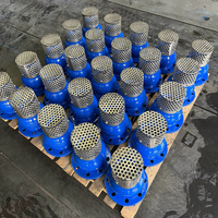 Vanne à clapet en fonte ductile LANHUI PN16 GGG50 à brides, revêtement époxy, filtre de retenue en acier inoxydable SS304, modèle H42X, 100 % testée, fourniture OEM