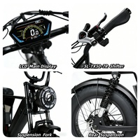 Vélo électrique à pneus larges Pro Max 20 pouces en stock UE, vélo électrique 48V avec double batterie au lithium, VTT électrique sans droits de douane