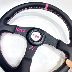 TIYPEOR Volant de course modifié JDM rose de 320 mm (13 pouces) personnalisable avec broderie et logo - Product Image 5