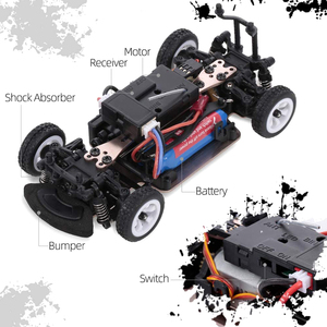 WLtoys <span class=keywords><strong>K989</strong></span> Auto <span class=keywords><strong>RC</strong></span> Escala 1/28 Auto de Carreras de Alta Velocidad 2.4GHz Juguete de Control Remoto Auto <span class=keywords><strong>RC</strong></span> Modelo de Juguete para Niños Juego Interior y Exterior - Product Image 5