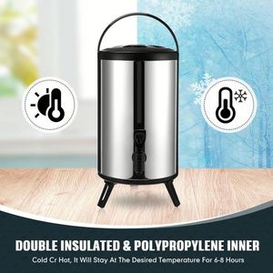 Dispensador de bebidas frías/térmicas aislado portátil para café, té de burbujas, cerveza, otras bebidas, nueva condición hecha para agua de leche - Product Image 4