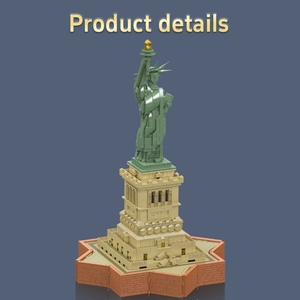 MOULD <span class=keywords><strong>KING</strong></span> 22032 Série Architecture Statue de la Liberté Ensemble de blocs de construction Modèle de monument célèbre Briques MOC Jouets pour adultes Cadeau - Product Image 3