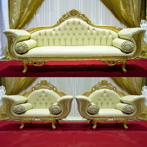 Wedding Parties & Event Throne Furniture Set Wedding Loveseat With Matching Chairs Wedding Royal King Loveseat & Chairs USA - Product Image 1
